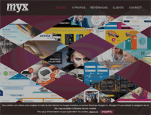 Tablet Screenshot of myx.fr